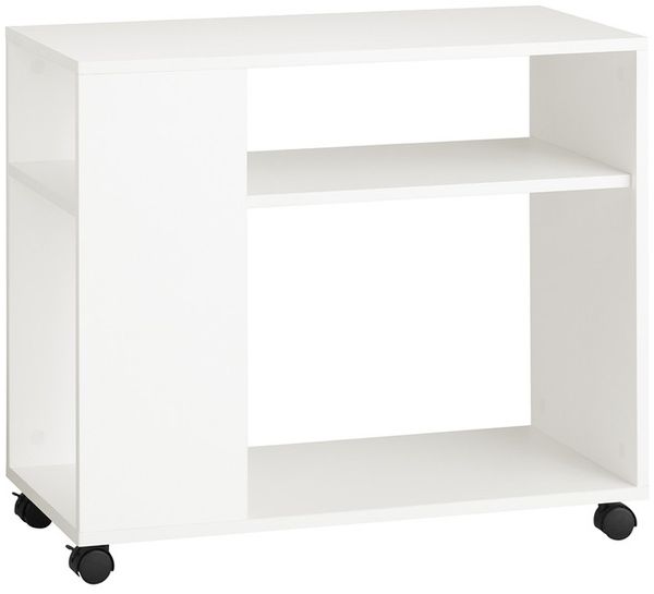 SoBuy FBT34-W Couchtisch, Spanplatte, Melamin, Weiß, 70 x 60 x 35 cm