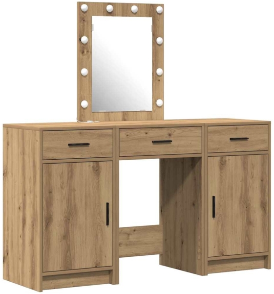 vidaXL Schminktisch mit Speicher Braun 50 x 41 x 135 cm Holzwerkstoff 3334262