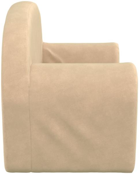 vidaXL Kinder-Schlafsofa 2-Sitzer Creme Weicher Plüsch 357001 Bild 8