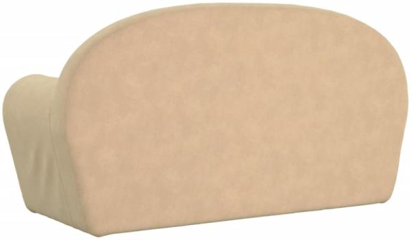 vidaXL Kinder-Schlafsofa 2-Sitzer Creme Weicher Plüsch 357001 Bild 7