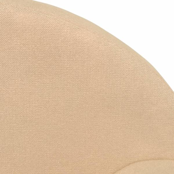 vidaXL Kinder-Schlafsofa 2-Sitzer Creme Weicher Plüsch 357001 Bild 4