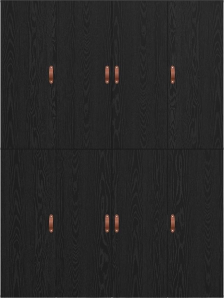 vidaXL Aufbewahrungsbettgestell Schwarz Eichen-Optik 135 x 190 cm 3335438 Bild 8