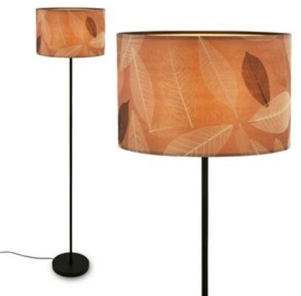 Briloner Leuchten LED Stehlampe Stehleuchte E27 Boho Natur Beige Wohnzimmer, ohne Leuchtmittel, Abhängig vom Leuchtmittel - Warmweiß/Neutralweiß/Kaltweis, Stehleuchte 35 x 161 cm Beige max. 10W Wohnzimmer Flur Büro Bild 6