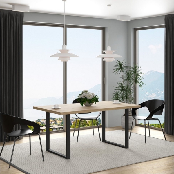 FORTE Tables Arbeitsplatte, Holzwerkstoff, Braun, 160 x 3,8 x 90 cm