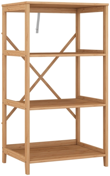 Bücherregal Novaro Bambus 48.3 x 87.9 cm mit 4 offenen Fächern Vicco