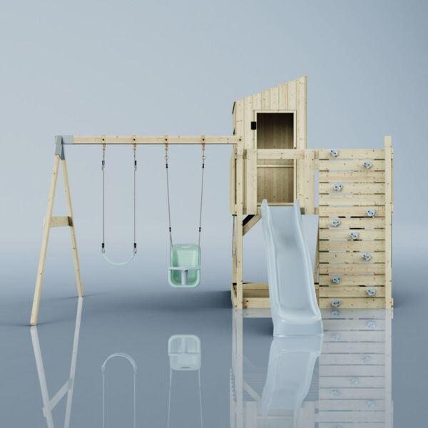 PolarPlay Spielturm Henry aus Holz in Blau Bild 2
