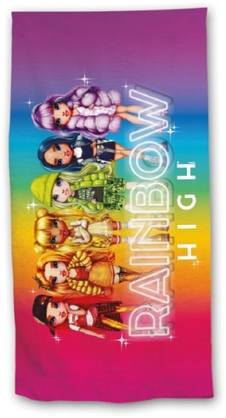 Rainbow High Strandtuch – 70x140 cm, 100% Polyester für den perfekten Strandtag