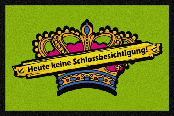 Rockbites - Fußmatte Türmatte "Keine Schlossbesichtigung" Grün Nr. 19 (100853)*