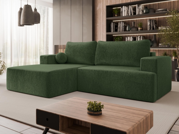 Ecksofa Mivo (Farbe: Clara 215.10, Seite: Links)
