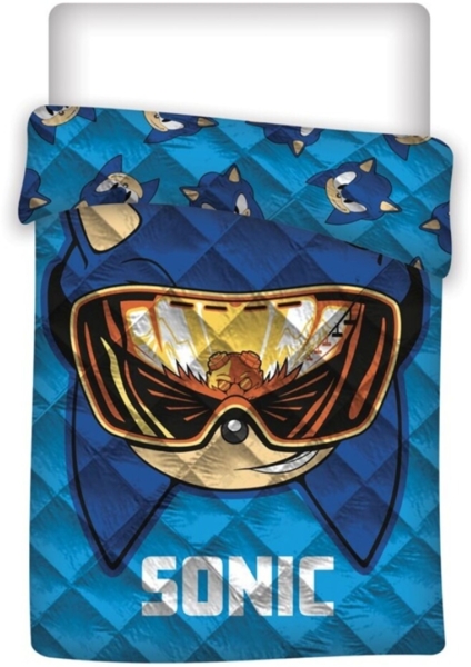 Sonic Tagesdecke 200x140 cm – Weiche Kinderdecke für Bett und Sofa