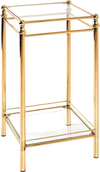 HAKU Möbel Beistelltisch - vermessingt - H. 73cm x B. 40cm - HAKU-20321