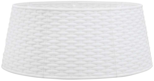 vidaXL Weihnachtsbaum-Rock Weiß Ø56x23 cm Kunststoff 4019953