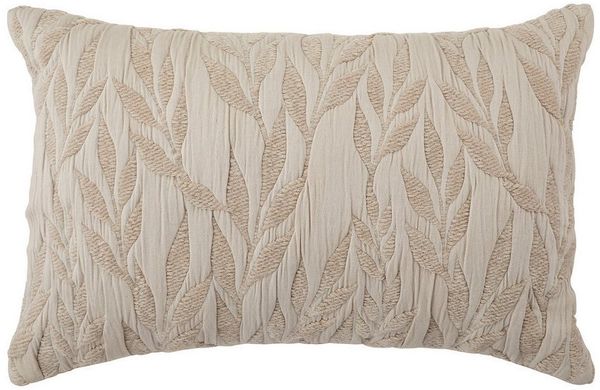 Atmosphera Créateur d'intérieur Dekokissen Dekokissen LETHO mit Blattmotiv, 38 × 58 cm