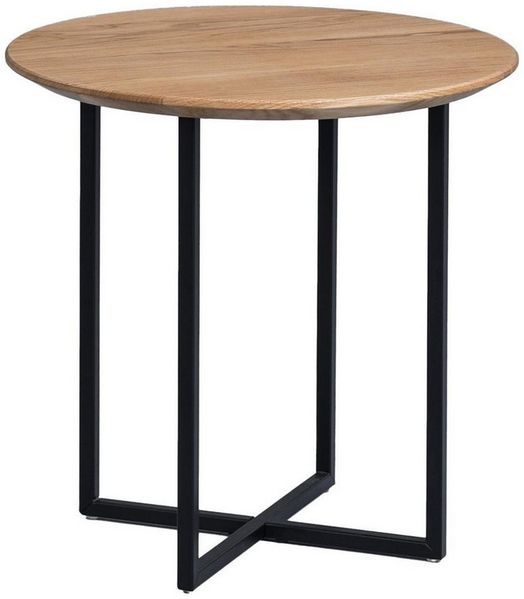 M2 Kollektion Keno 2 Couchtisch/Beistelltisch, Holz, braun, Durchmesser 60cm, Höhe 56cm