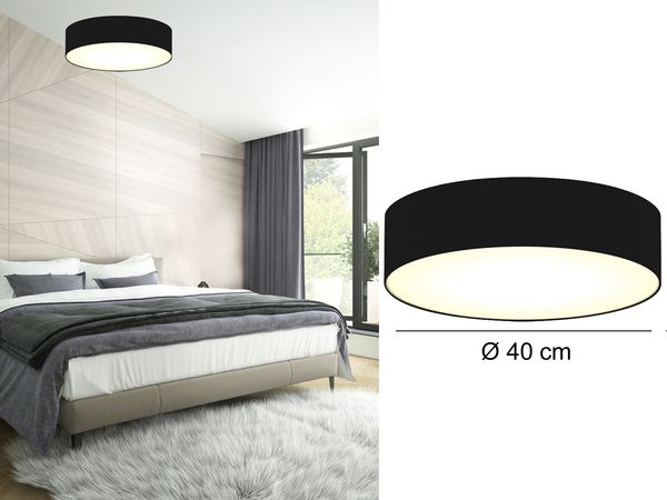 Smartwares Deckenleuchte 40 x 40 x 10 cm Schwarz