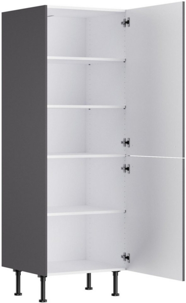 KOCHSTATION Midischrank KS-Bern2 Breite 60 cm, Höhe 176,6 cm, 2 Türen verlascht, 3 Einlegeböden Bild 2