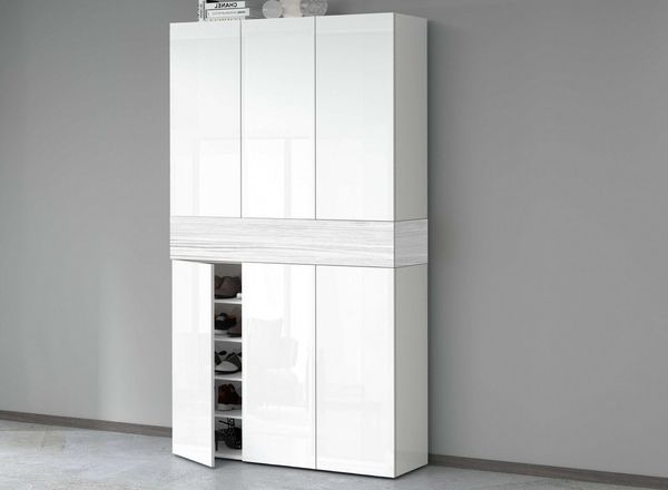 INOSIGN Schuhschrank Savona Höhe 200cm, 12 Einlegeböden, 21 Fächer