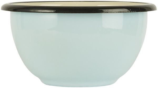 Ib Laursen Schüssel Emaille Schale Retro Vintage Servierschale Müslischale Schüssel/Tasse, Schale klein, Emaille in nostalgischen Stil