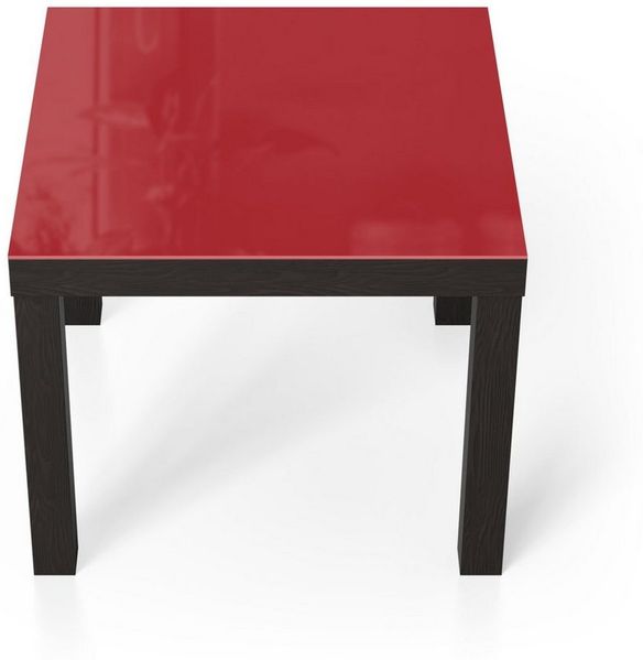 DEQORI Couchtisch 'Unifarben - Rot', Glas Beistelltisch Glastisch modern