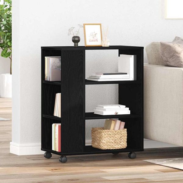 vidaXL Aufbewahrungsschrank Schwarz Eichen-Optik 60 x 35 x 75 cm 862671