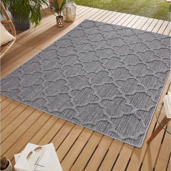 SIMPEX24 Outdoorteppich Skandinavisches Design, Läufer, Höhe: 8 mm, In & Outdoor Teppich Skandinavisch Design für Küchen Balkon Terrasse