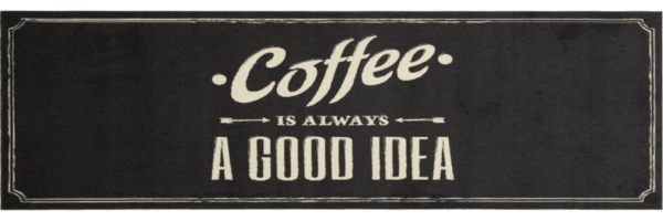 vidaXL Küchenteppich Waschbar Kaffee 45x150 cm Samt 4005596