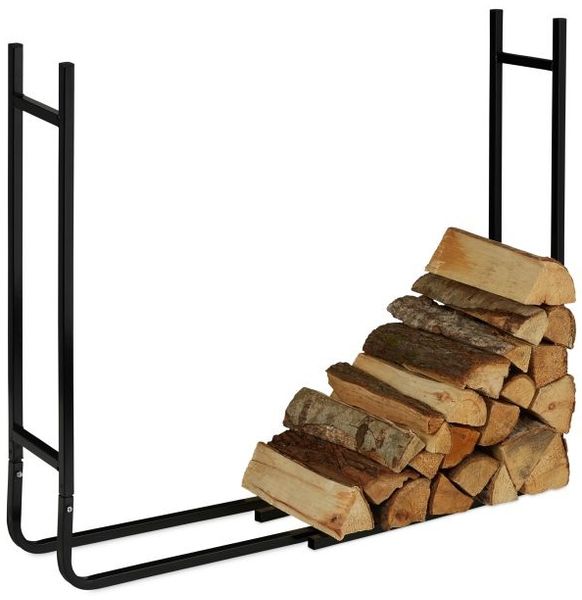 Relaxdays Kaminholzregal aus Metall