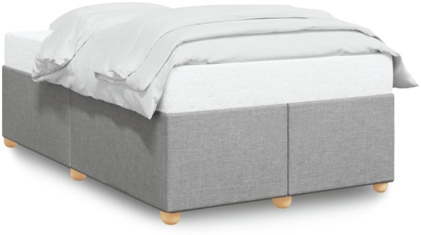 vidaXL Bettgestell ohne Matratze Hellgrau 120x200 cm Stoff 3284722