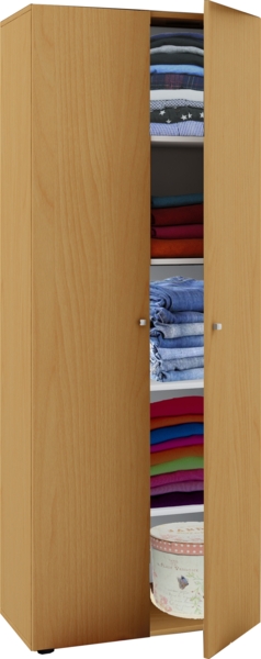 VCM Kleiderschrank Vandol 912243 Buche B. 70 x H. 178 x T. 40 cm