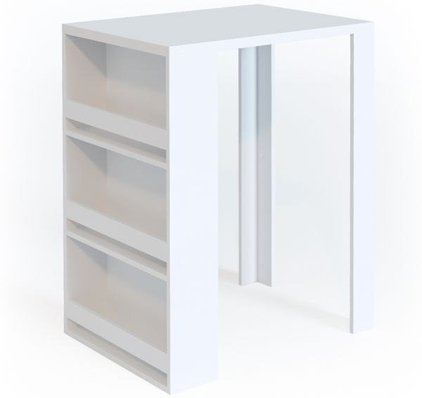 Bartisch Weiß 57 x 80 cm Vicco