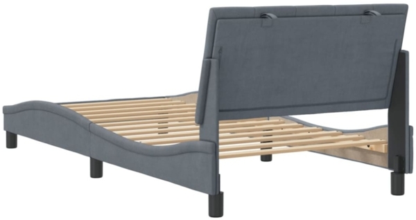 vidaXL Bettgestell ohne Matratze "Hanko" Dunkelgrau 100x200 cm Samt 3207832 Bild 8