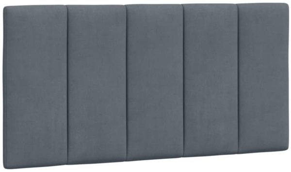 vidaXL Bettgestell ohne Matratze "Hanko" Dunkelgrau 100x200 cm Samt 3207832 Bild 11