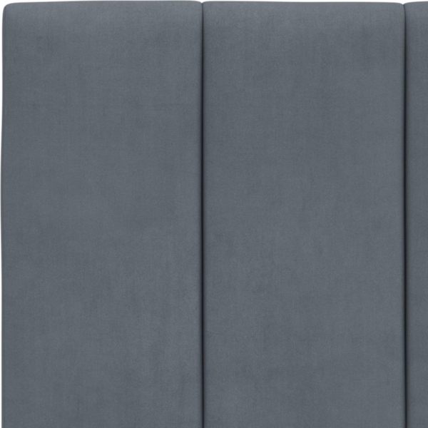 vidaXL Bettgestell ohne Matratze "Hanko" Dunkelgrau 100x200 cm Samt 3207832 Bild 3