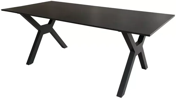 Tisch Granada 200x90cm dark grey Aluminium