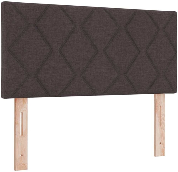 vidaXL Boxspringbett mit Matratze Dunkelbraun 100 x 200 cm Stoff 3342264 Bild 6