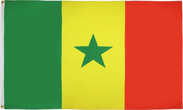 AZ FLAG - Flagge Senegal - 150x90 cm - Senegalesische Fahne 90x150 Cm Feiner Polyester - Flaggen
