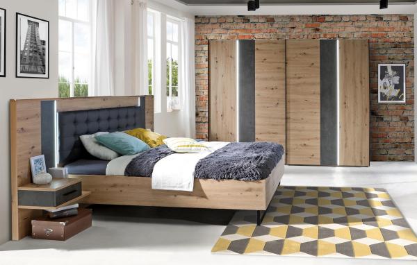 Komplettschlafzimmer >Feliks< in Artisan Eiche