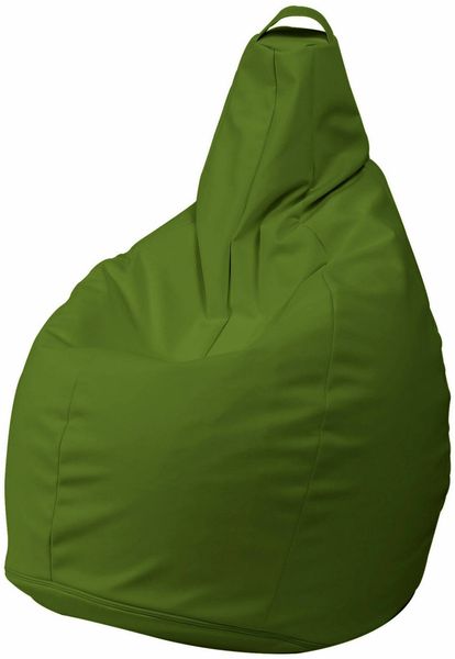 Dmora Pouf Aunter, Mehrzwecksessel, Sitzsack, Hockerhocker, Made in Italy, 90x90 h120 cm, Grün