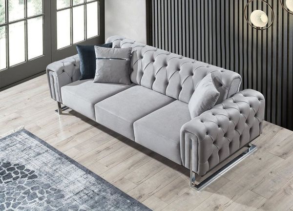 Villa Möbel Sofa Nova, 2-Sitzer 1 Teile, mit Relax-/Bettfunktion durch umklappbare Rückenlehne