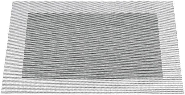 ASA Selection 78088076 Weboptik Tischset, 46 x 33 cm, Polychlorid, silber/schwarz