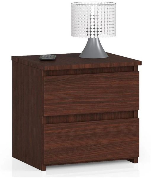 Raumhirsch Furniture Nachttisch praktisch & stilvoll - Nachtschrank - Nachtkommode, Maße: 40 x 40 x 35 cm, 2 Schubladen, Soft-Close