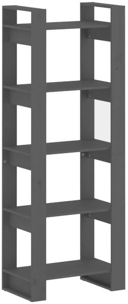 Bücherregal | Standregal Grau 60x35x160 cm Massivholz