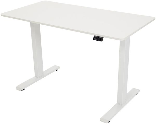 Brixy Sitzständer Schreibtisch - Elektrisch Verstellbar In Höhe - 140 x 60 CM - Weiß