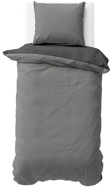Visaggio Bettwäsche Mikrofaser Allergiker geeignet Doubleface Wendebettwäsche, Microfaser, 2 teilig, Modern Uni Doubleface Wendebettwäsche