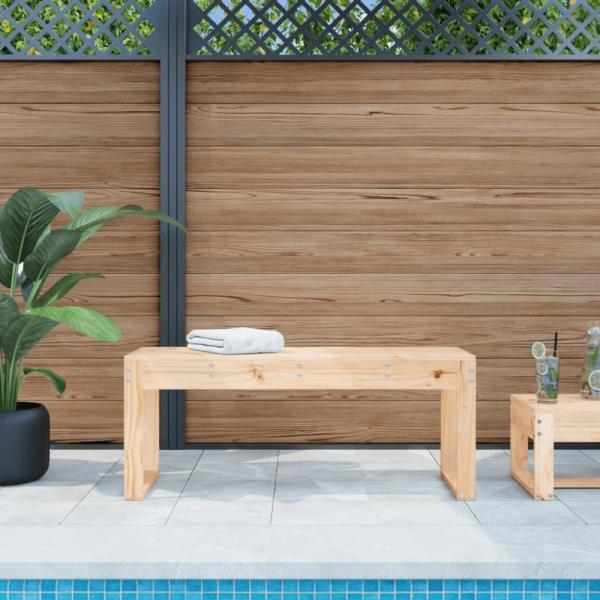 vidaXL Gartenbank 110x38x45 cm Massivholz Kiefer 825093