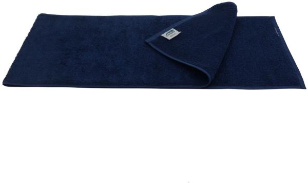 Sporthandtuch Fitness-Handtuch Baumwolle 30x145 cm marineblau