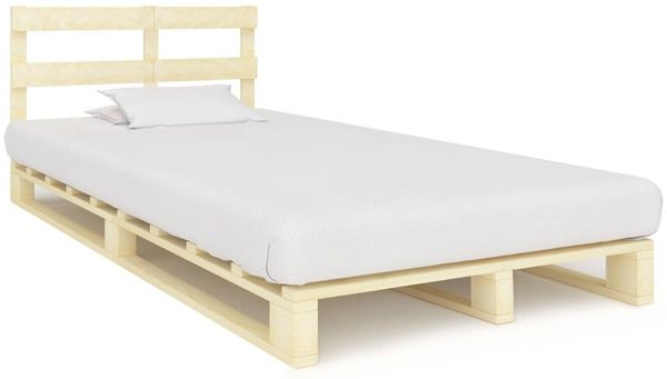 vidaXL Palettenbett Massivholz Kiefer 120×200 cm 285243