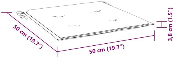 vidaXL Gartenstühle mit Kissen 2 Stk. Massivholz Akazie und Stahl 3061488 Bild 12