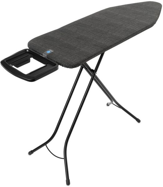 Brabantia Bügelbrett Bügeltisch C, 124 x 45 cm, Dst-Mulde Solide, Bügelfläche 124x45 cm, Fairtrade-zertifiziert