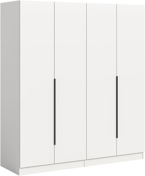 Kleiderschrankkombination Alvas (B/H/T: 160x180x52 cm) in weiß
